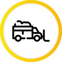 Snowplow Creative Icon Design vector