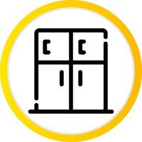 Fridge Creative Icon Design vector