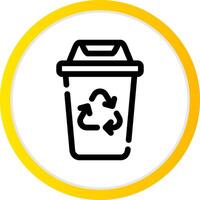 Recycling Bin Creative Icon Design vector