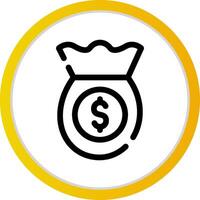 Money Bag Creative Icon Design vector