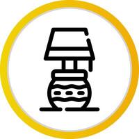 Desk Lamp Creative Icon Design vector