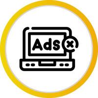 Online Advertising Creative Icon Design vector