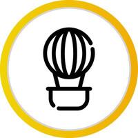 Hot Air Balloon Creative Icon Design vector