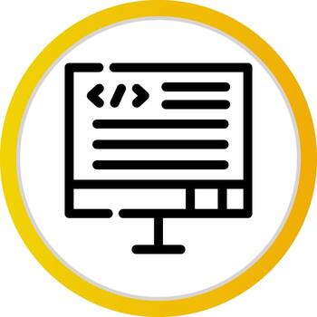 diseño de icono creativo de código vector
