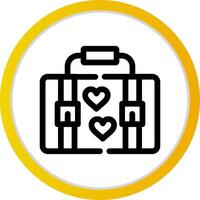 Suitcase Creative Icon Design vector