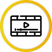 diseño de icono creativo de reproductor de video vector