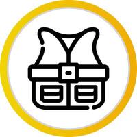 Fishing Vest Creative Icon Design vector