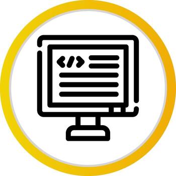 diseño de icono creativo de código vector