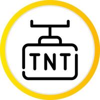 diseño de icono creativo tnt vector