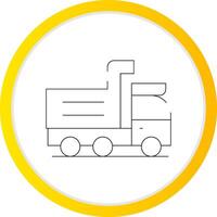 Dump Truck Creative Icon Design vector