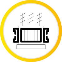 Power Transformer Creative Icon Design vector