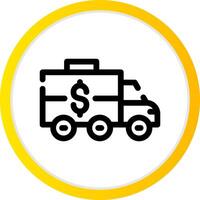 Bank Truck Creative Icon Design vector