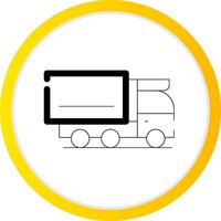 Cargo Truck Creative Icon Design vector