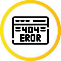 Diseño de icono creativo de error 404 vector