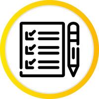 Exam Creative Icon Design vector