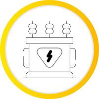 Power Transformer Creative Icon Design vector