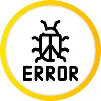 diseño de icono creativo de error vector