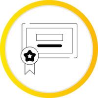 diseño de icono creativo de certificación vector