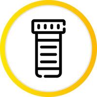 Test Tube Creative Icon Design vector