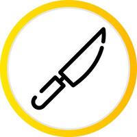 diseño de icono creativo de cuchillo vector