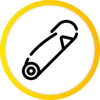 Safety Pin Creative Icon Design vector