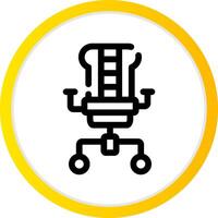 Gaming Chair Creative Icon Design vector