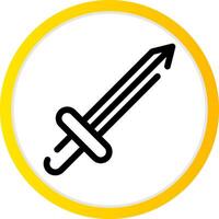 juego espada creativo icono diseño vector
