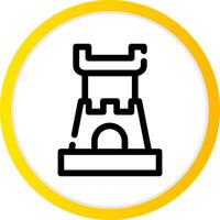 Castle Creative Icon Design vector