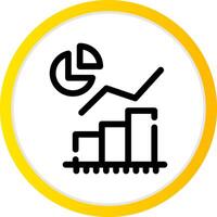 Statistical Analysis Creative Icon Design vector
