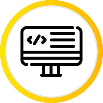 web programación creativo icono diseño vector