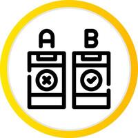 AB Testing Creative Icon Design vector