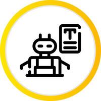 Bots Copywriting Creative Icon Design vector