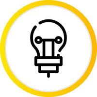 Bulb Creative Icon Design vector