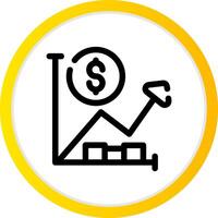 Income Settings Creative Icon Design vector