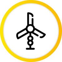 Wind Turbine Creative Icon Design vector