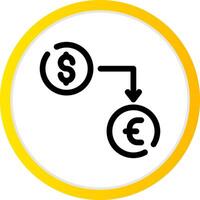 Currency Exchange Creative Icon Design vector