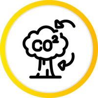 CO2 Creative Icon Design vector