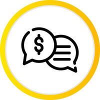 Business Dialog Creative Icon Design vector