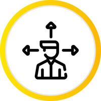 Outsource Management Creative Icon Design vector