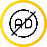 Ad Blocker Creative Icon Design vector