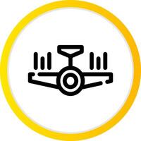 Airplane Creative Icon Design vector