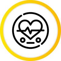 Heart Rate Creative Icon Design vector