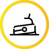 Treadmill Creative Icon Design vector