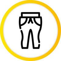 Sweat Pants Creative Icon Design vector