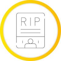 obituario creativo icono diseño vector