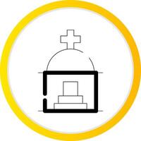 Mausoleum Creative Icon Design vector