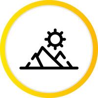 Mountains Creative Icon Design vector