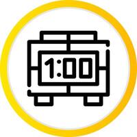 Digital Clock Creative Icon Design vector