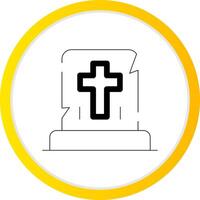 Gravestone Creative Icon Design vector