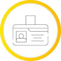 Identification Card Creative Icon Design vector